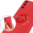 Silicone Ring Magnetic Samsung Galaxy A72 4G/5G hátlap, tok, piros