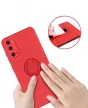 Silicone Ring Magnetic Samsung Galaxy A72 4G/5G hátlap, tok, piros