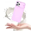Silicone Lens iPhone 12 Pro Max hátlap, tok, lila
