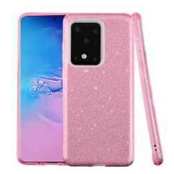   Glitter Case Samsung Galaxy S20 Ultra hátlap, tok, rózsaszín