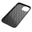 Carbon Fiber iPhone 13 Pro Max hátlap, tok, fekete