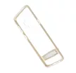 Jelly Case Dream Bumper Samsung Galaxy S9 Plus hátlap, tok kitámasztóval, átlátszó-arany