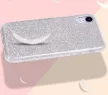 Glitter Case Samsung Galaxy A10 hátlap, tok, ezüst