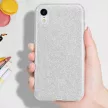 Glitter Case Samsung Galaxy A10 hátlap, tok, ezüst