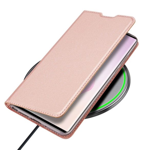 Dux Ducis Skin Pro Samsung Galaxy Note 20 oldalra nyíló tok, rózsaszín
