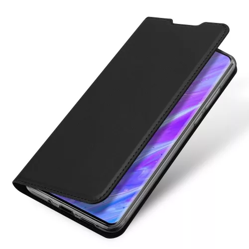 Dux Ducis Skin X Samsung Galaxy S20 Ultra oldalra nyíló tok, fekete