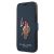 US Polo USFLBKP12MPUGFLNV iPhone 12/12 Pro 6,1" oldalra nyíló tok Polo Embroidery Collection, sötétkék