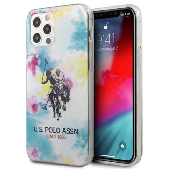   US Polo hátlap, tok USHCP12LPCUSML iPhone 12 Pro Max 6,7" multicolor Tie & Dye Collection, színes