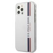 US Polo hátlap, tok USHCP12LPCUSSWH iPhone 12 Pro Max 6,7" Tricolor Collection, fehér