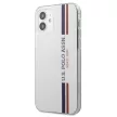 US Polo hátlap, tok USHCP12SPCUSSWH iPhone 12 mini 5,4" Tricolor Collection, fehér