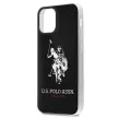 US Polo hátlap, tok USHCP12STPUHRBK iPhone 12 mini 5,4" Shiny Big Logo, fekete