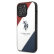 US Polo hátlap, tok USHCP14LPSO3 iPhone 14 Pro 6.1" Tricolor Embossed, fehér