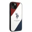 US Polo hátlap, tok USHCP14MPSO3 iPhone 14 Plus 6.7" Tricolor Embossed, fehér