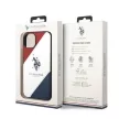 US Polo hátlap, tok USHCP14SPSO3 iPhone 14 6.1" Tricolor Embossed, fehér
