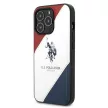US Polo hátlap, tok USHCP14XPSO3 iPhone 14 Pro Max 6.7" Tricolor Embossed, fehér