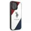 US Polo hátlap, tok USHCP14XPSO3 iPhone 14 Pro Max 6.7" Tricolor Embossed, fehér
