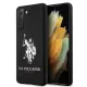 US Polo hátlap, tok USHCS21MSLHRBK Samsung Galaxy S21+ G996 Silicone Logo, fekete