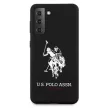 US Polo hátlap, tok USHCS21MSLHRBK Samsung Galaxy S21+ G996 Silicone Logo, fekete