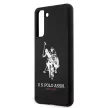 US Polo hátlap, tok USHCS21MSLHRBK Samsung Galaxy S21+ G996 Silicone Logo, fekete