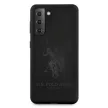 US Polo hátlap, tok USHCS21MSLHRTBK Samsung Galaxy S21+ G996 Silicone On Tone, fekete