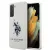 US Polo hátlap, tok USHCS21MSLHRWH Samsung Galaxy S21+ G996 Silicone Logo, fehér