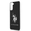 US Polo hátlap, tok USHCS21MTPUHRBK Samsung Galaxy S21+ G996 Shiny Big Logo, fekete