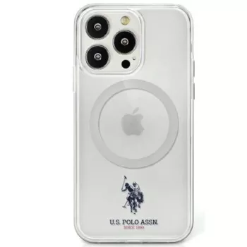   US Polo hátlap, tok USHMP15SUCIT iPhone 15 6.1" MagSafe Collection, átlátszó