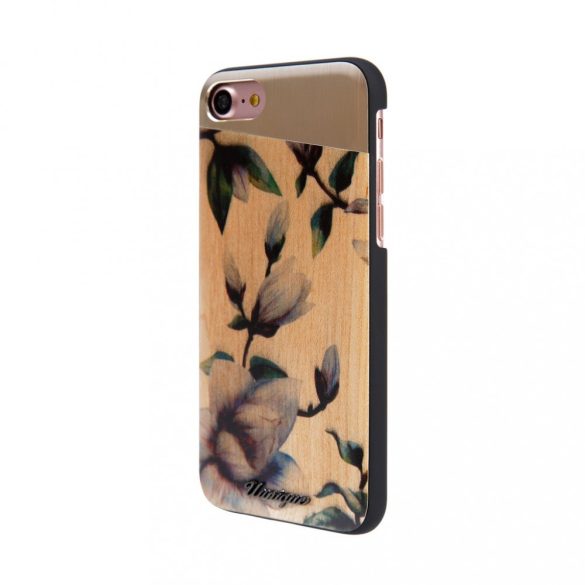 Uunique iPhone 7/8 Watercolour Magnolia Hard Shell hátlap, tok, virágmintás, színes