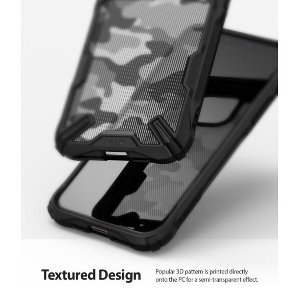 Ringke Fusion X iPhone 11 Pro Max hátlap, tok, mintás, fekete