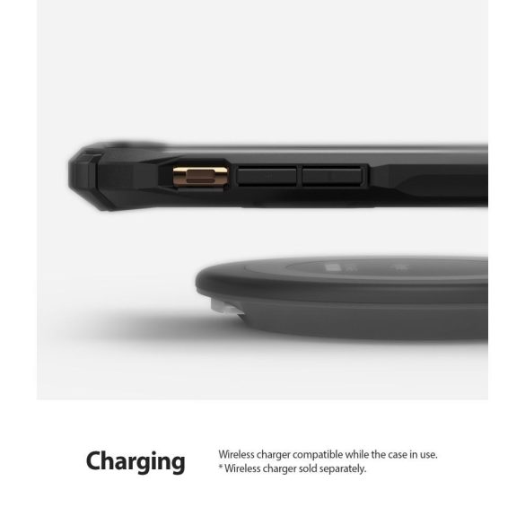Ringke Fusion X iPhone 11 Pro Max hátlap, tok, mintás, fekete