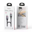 YESIDO CA185 240W, USB-C - USB-C, 1,2m, 5A, kábel, fekete