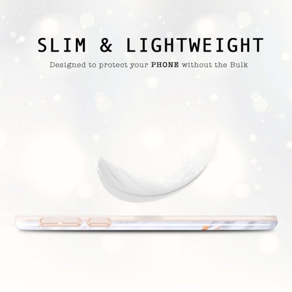 Zizo Marble Samsung Galaxy Note 8 hátlap, márvány mintás, fehér-rozé arany