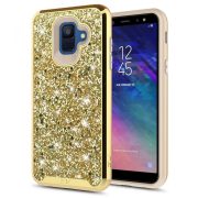   Zizo Full Diamond Hybrid Samsung Galaxy A6 (2018) hátlap, tok, arany