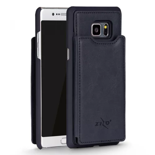 Zizo Premium Samsung Galaxy S8 Plus bőr hátlap, tok, kihajtható irattartóval, kék