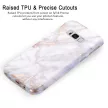 Zizo Marble Samsung Galaxy S8 Plus hátlap, márvány mintás, arany