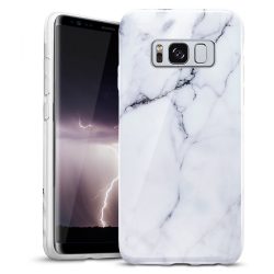   Zizo Marble Samsung Galaxy S8 Plus hátlap, márvány mintás, fehér