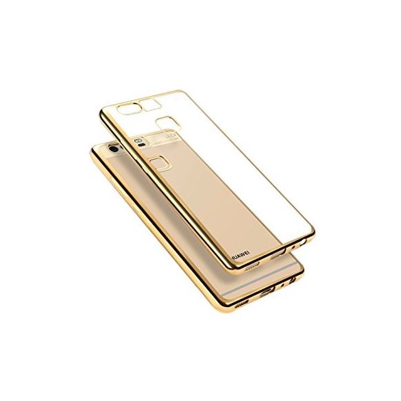 Clear Case Huawei Ascend Y3 II (2016) hátlap, tok, átlátszó-arany 