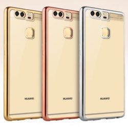   Clear Case Huawei Ascend Y5 II (2016) hátlap, tok, átlátszó-arany 
