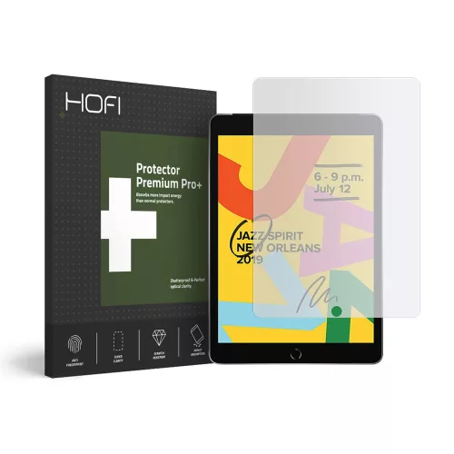 Hofi Tempered Glass Pro+ iPad 7/8/9 10.2 (2019/2020/2021) kijelzővédő edzett üvegfólia 9H keménységű, átlátszó