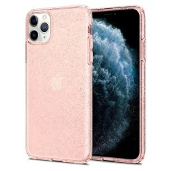   Spigen Liquid Crystal Glitter iPhone 11 Pro Max hátlap, tok, rózsaszín