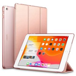   ESR Yippee Series iPad 10.2 (2019/2020) oldalra nyíló tok, rozé arany