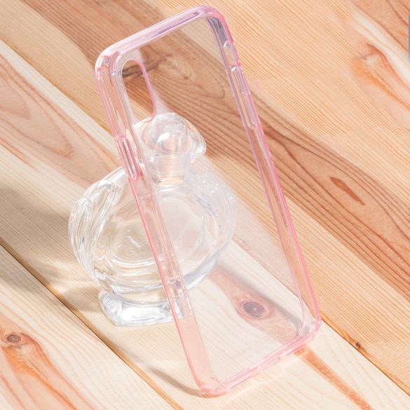 Remax iPhone X/Xs Crystal Shield hátlap, tok, rózsaszín