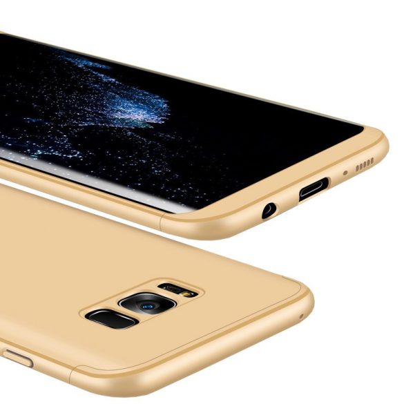 Full Body Case 360 Samsung Galaxy S8 Plus, hátlap, tok, arany