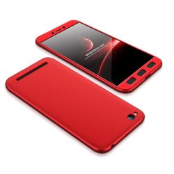 Full Body Case 360 Xiaomi Redmi 5A hátlap, tok, piros