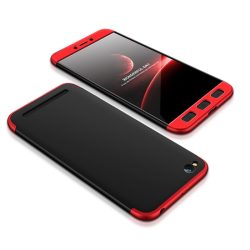   Full Body Case 360 Xiaomi Redmi 5A hátlap, tok, fekete-piros
