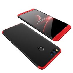   Full Body Case 360 Huawei Honor 7X hátlap, tok, fekete-piros