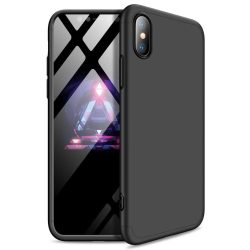 Full Body Case 360 iPhone Xs Max, hátlap, tok, fekete