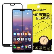   Wozinsky Huawei P20 Pro 5D Full Glue teljes kijelzős edzett üvegfólia (tempered glass) 9H keménységű, tokbarát, fekete