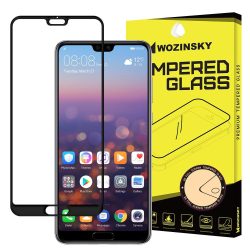   Wozinsky Huawei P20 Pro 5D Full Glue teljes kijelzős edzett üvegfólia (tempered glass) 9H keménységű, tokbarát, fekete