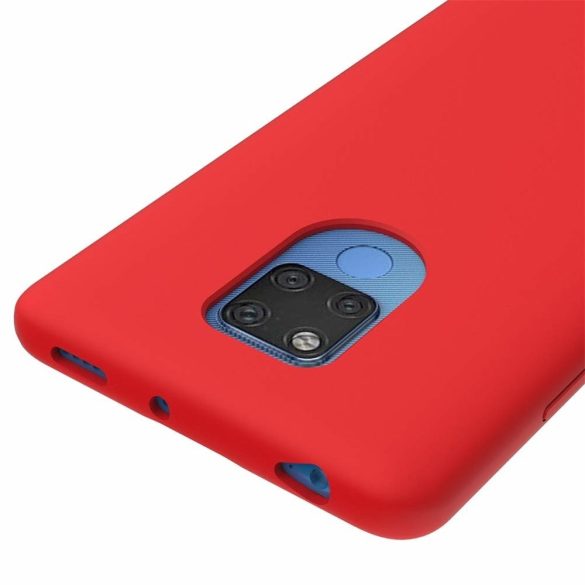 Silicone Flexible Rubber Huawei Mate 20 szilikon hátlap, tok, piros